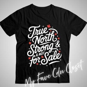NEW**ADULT **Black True North Canadian T-shirt**unisex sizing